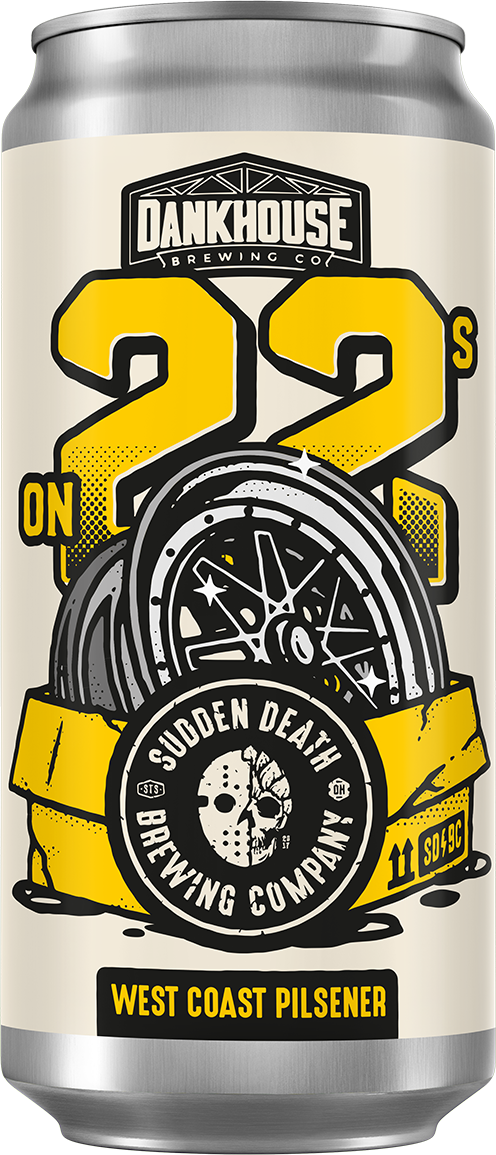 Sudden Death - On 22s - West Coast Pilsner - Cascade, Kohatu, Motueka