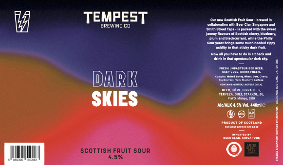 Tempest Brewing Co - Dark Skies - Scottish Fruit Sour